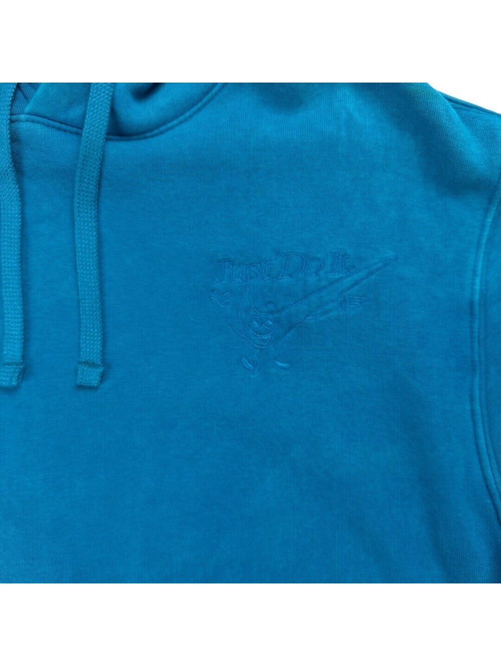 🥏 Hoodie Mens Small Blue Washed Pullover Sweatshirt Casual Streetwear Nike - Picture 8 of 14